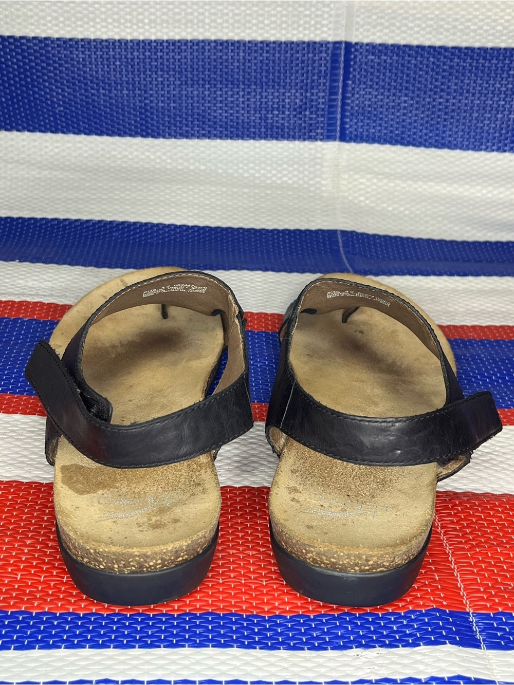 Dansko Reece women's thong sandals black waxy burnished leather Size 11.5 EU 42 - Picture 8 of 12